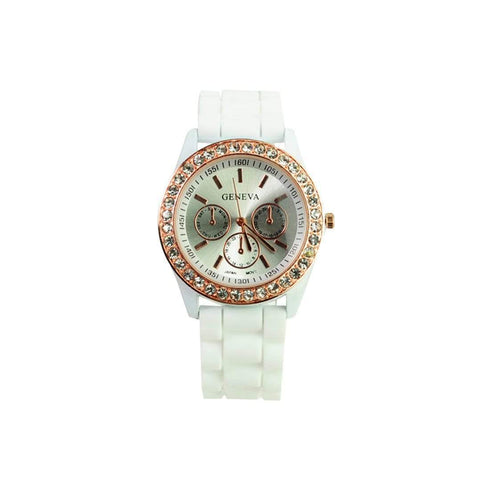 AussieSuperStore Homeware Supplies POP LuX - Silicone Quartz Gel Watch White POP LuX - Silicone Quartz Gel Watch White | Casual Unisex Watches CBGENIVLUXWTCHWHI